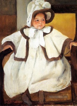Ellen Mary Cassatt in einem weißen Mantel Mütter Kinder Mary Cassatt Ölgemälde